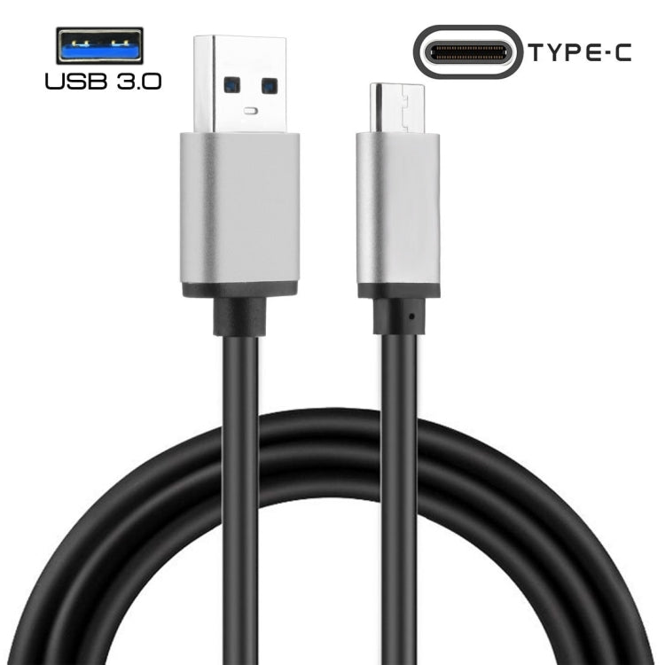 Aluminium Alloy Head USB-C / Type-C 3.1 Male To USB 3.0 A Male Adapter Data Cable,Length: 1.0m, For Notebooks & Smartphones & Tablets