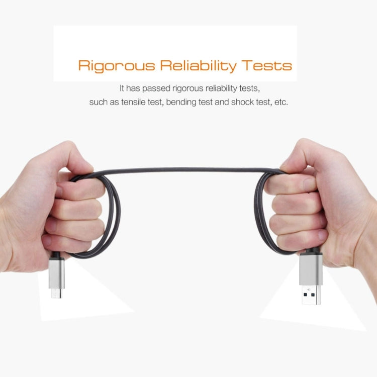 Aluminium Alloy Head USB-C / Type-C 3.1 Male To USB 3.0 A Male Adapter Data Cable,Length: 1.0m, For Notebooks & Smartphones & Tablets