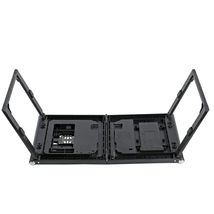 LD99-3 Height Adjustable Foldable Laptop Desk Smart Table with Wireless Charger (Black)
