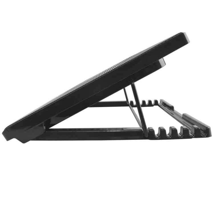 NUOXI S500 5 Fans Ultra Silent CPU Notebook Computer Cooling Base USB Cooler Pad with 2 x USB Ports & 2 Switchs