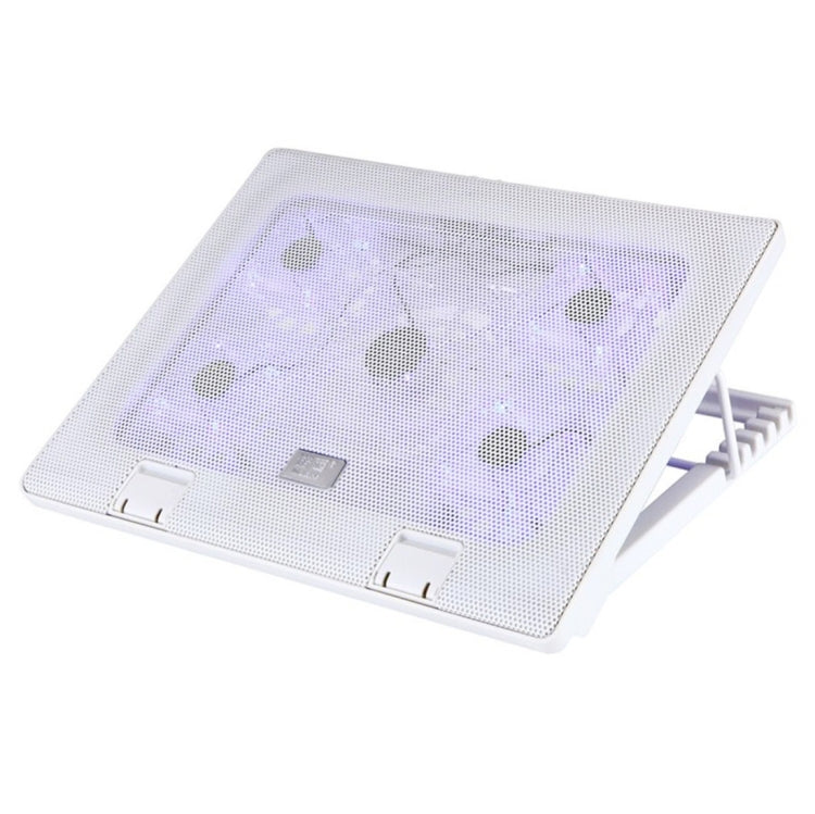 NUOXI S500 5 Fans Ultra Silent CPU Notebook Computer Cooling Base USB Cooler Pad with 2 x USB Ports & 2 Switchs