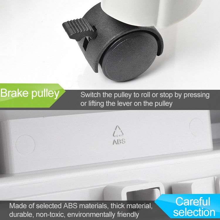 5-wheel Adjustable Moving Pulley X-type Computer Mainframe Plastic Chassis Tray Holder