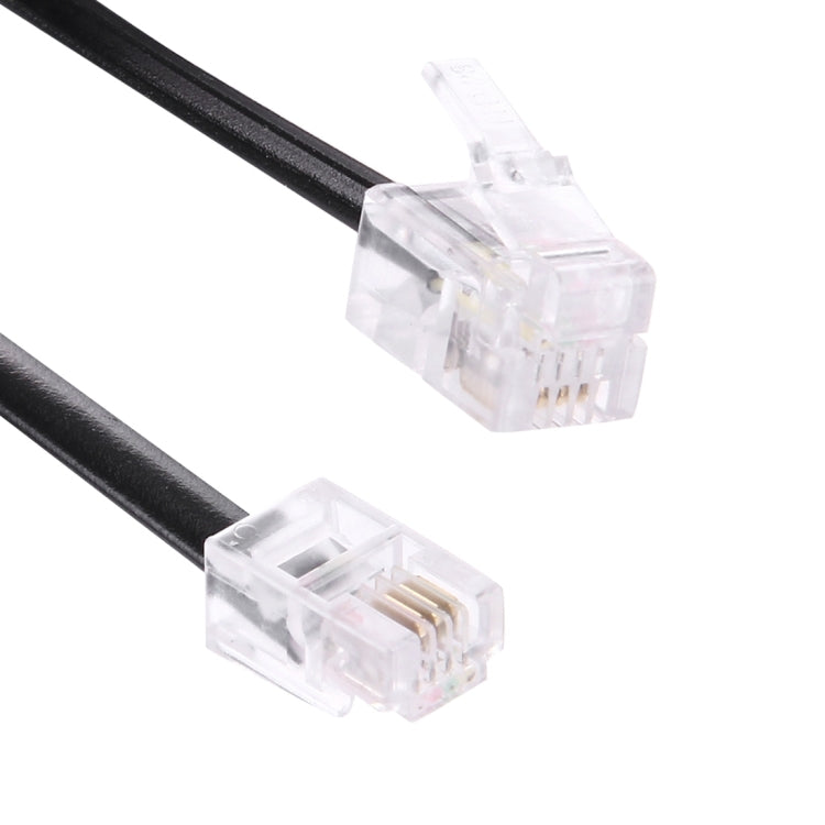 4 Core Male to Male RJ11 Spring Style Telephone Extension Coil Cable Cord Cable, Stretch Length: 2m