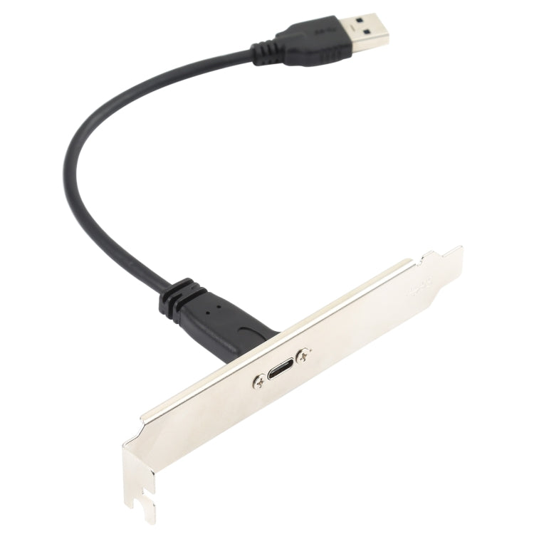 USB-C / Type-C Female to USB 3.0 Male Computer Expansion Chassis Cable with Baffle