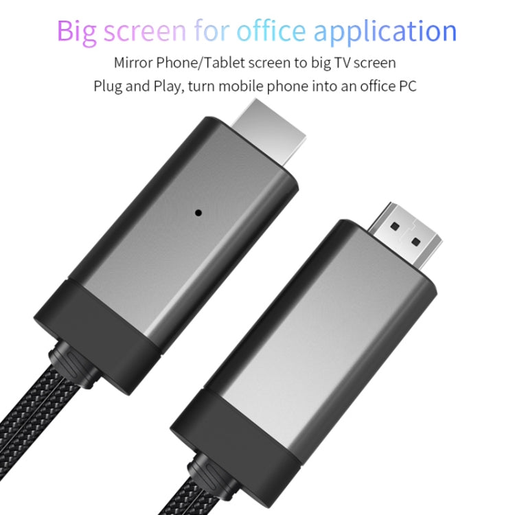 LD29 3 in 1 Micro USB + Type-C / USB-C to HD-MI + USB Android OS 1080P HDTV Dongle Cable, Plug and Play