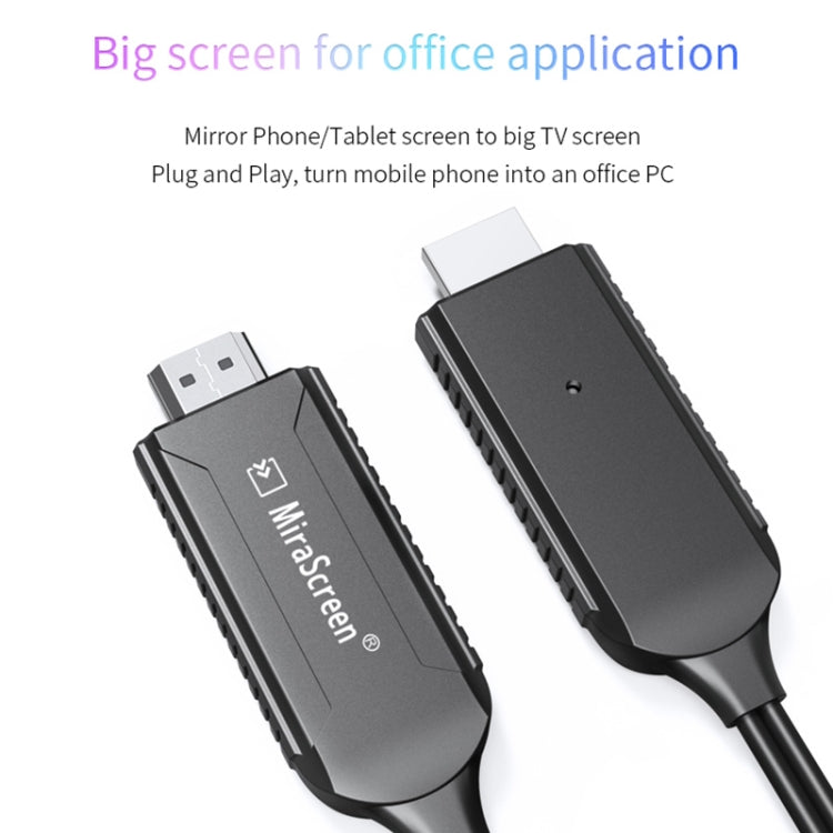 MiraScreen LD32 2 in 1 8 Pin to HD-MI + USB  iOS HDTV Dongle Digital AV Adapter Cable for iPhone