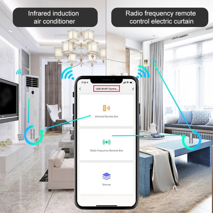 WIFI Smart IR+RF433 Controller Smart Home Universal Remote Control