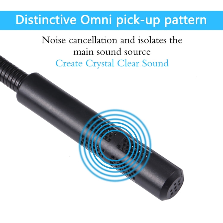 M-309 3.5mm Plug Drive-free Computer Microphone(Black)