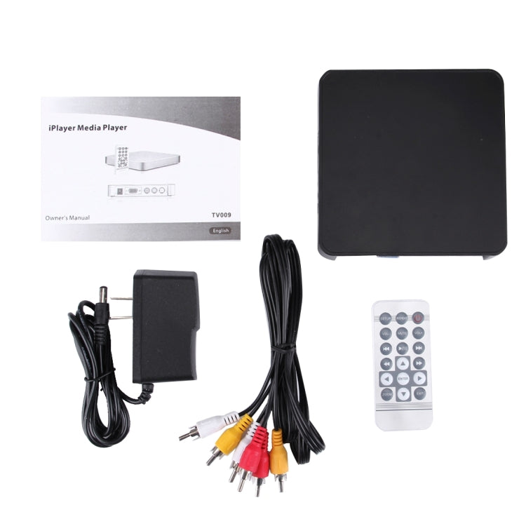TV009 iPlayer Media Player with Remote Control, Support SD Card / USB / VGA Output
