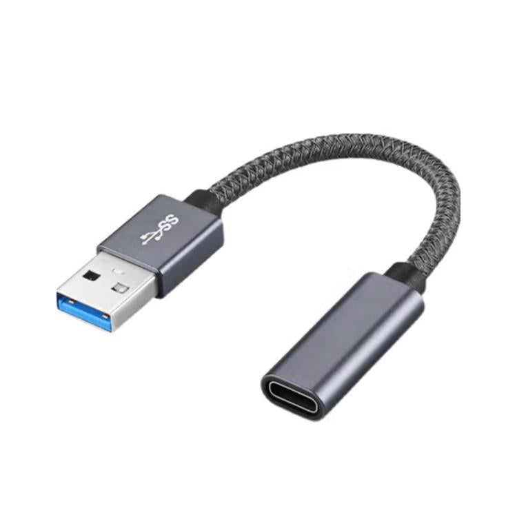 15cm USB 3.0 Male to USB-C / Type-C Female Extension Cable  - Grey