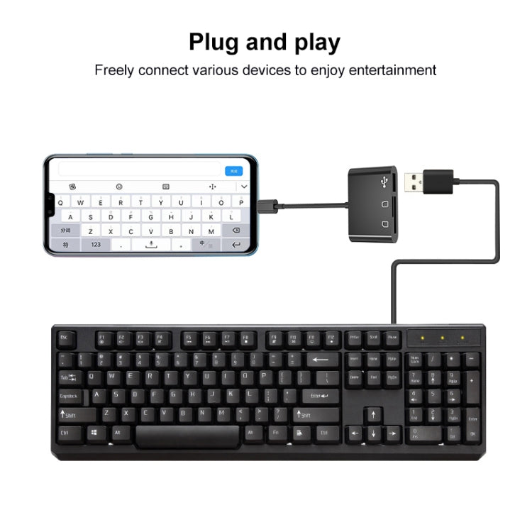 D-138 2pcs 3 In 1 Micro Multi-function Card Reader