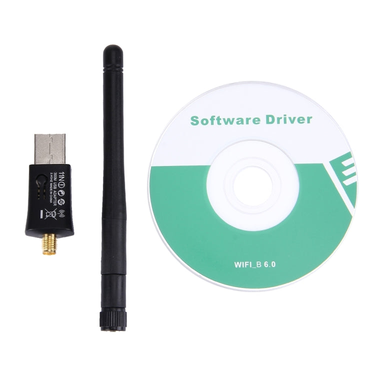 WU306 300Mbps USB 2.0 Wifi Wireless Adapter + Antenna, 2T2R WPS Wireless 802.11N, 64/128Bit WEP, WAP, WAP2