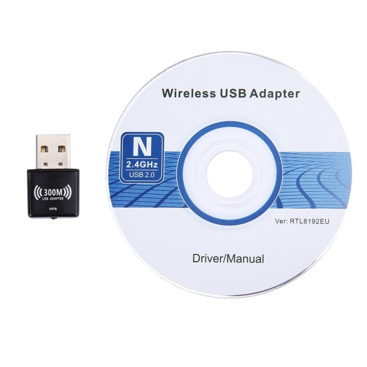 Mini USB 300MBPs Wifi Wireless Network LAN Adapter, IEEE 802.11b / 802.11g / 802.11n, 64/128Bit WEP, WAP, WAP2