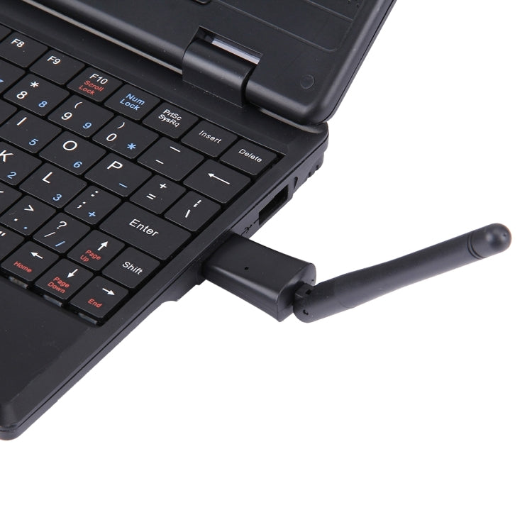 WU103 USB 2.0 150Mbps 2.4GHz WiFi Wireless Adapter + Antenna, IEEE 802.11b / 802.11g / 802.11n, 64/128Bit WEP, WAP, WAP2