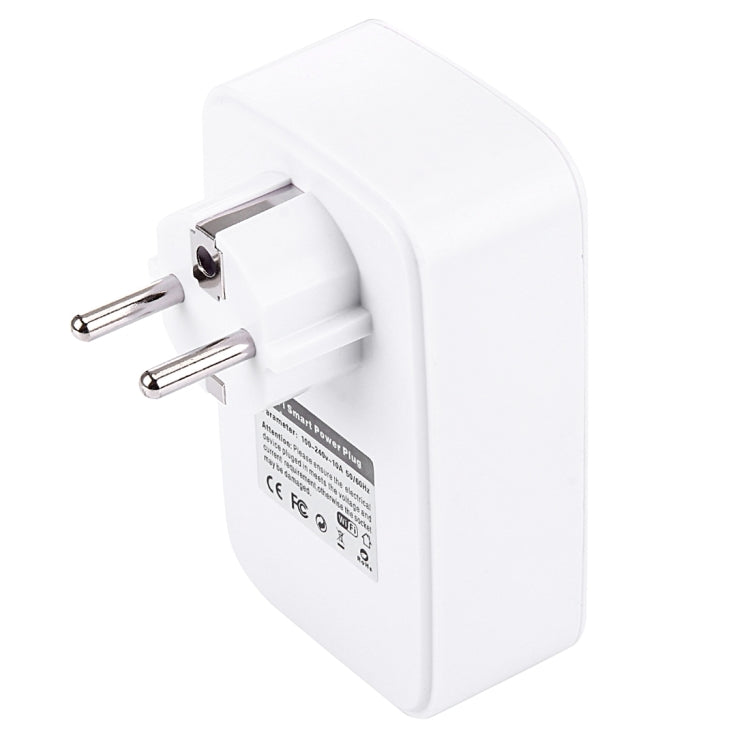 WiFi Smart Power Plug Socket with USB Port, Android 3.0+ & iOS 6.1+ Supported, Remote Control, Timing Switch, Charging Protection, EU Plug