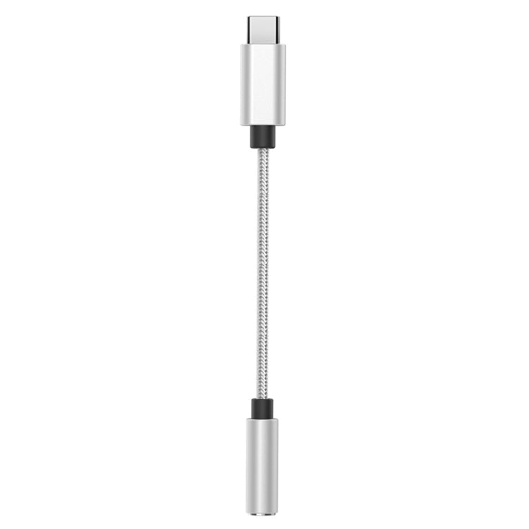 TA11-R1 USB-C / Type-C Male to 3.5mm Audio Female TPE Braid Earphone Adapter