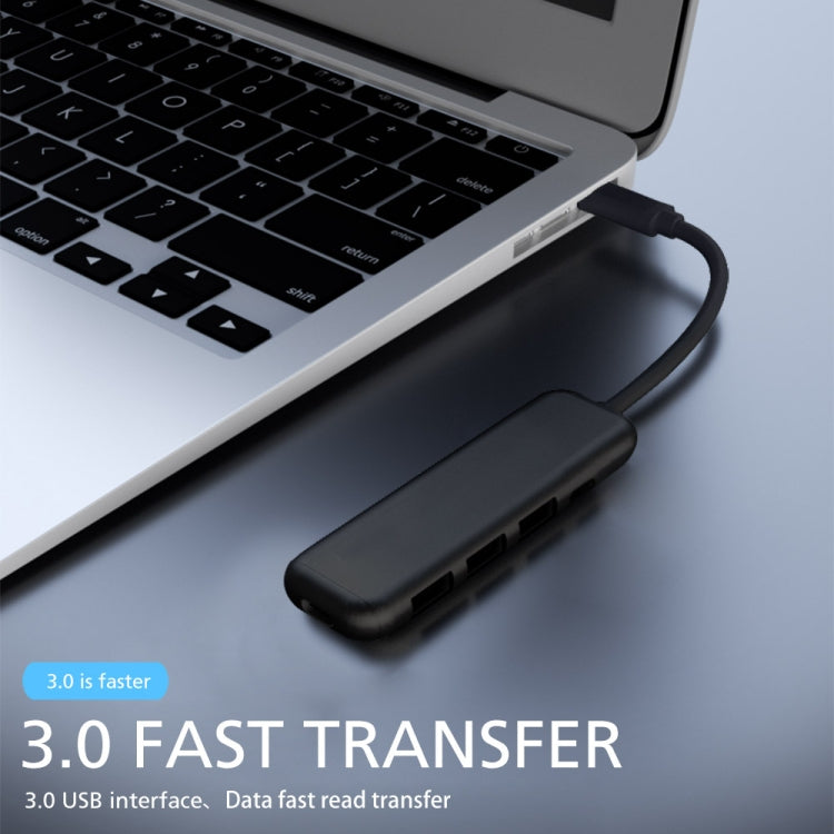 YAOMAISI 5 in 1 Extender USB3.0+ card reader + charging , Support PD Fast Charging, Data Transmission 5G / S for Macbook