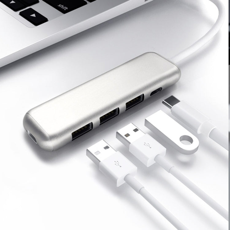 YAOMAISI 5 in 1 Extender USB3.0+ card reader + charging , Support PD Fast Charging, Data Transmission 5G / S for Macbook