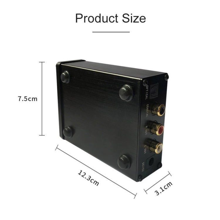 XU20 Portable SPDIF/Coaxial Input HiFi Optical Fidelity Stereo Headphone Amplifier