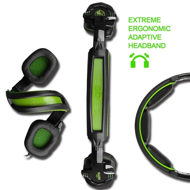 [UAE Warehouse] SADES SA-930 3.5mm Gaming Headset Wired Headphone with Wire Control + Mic for PS4, PC, Laptop, Mobile Phones