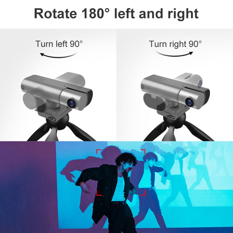 Smart 2K Webcast Live Camera Gesture Control with Microphone