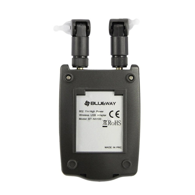 BT-N9100 150Mbps 2.4GHz USB 2.0 WiFi Adapter External Network Card with Dual Antennas