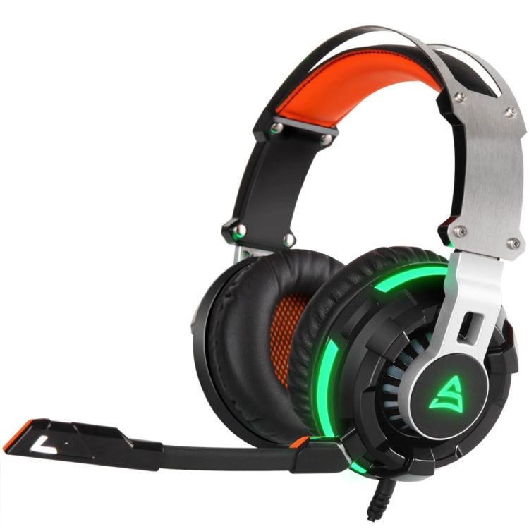 SUPSOO G800 USB Surround Stereo Gaming Headset Wired Music Headphone with Wire Control & Rotating Mic & LED Light for PC, Laptop