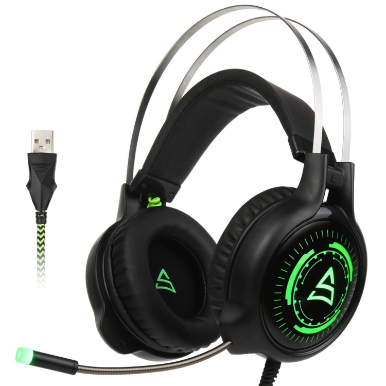 SUPSOO G815 USB Stereo Gaming Headset Wired Music Headphone with Volume Control & Rotating Mic for PC, Laptop