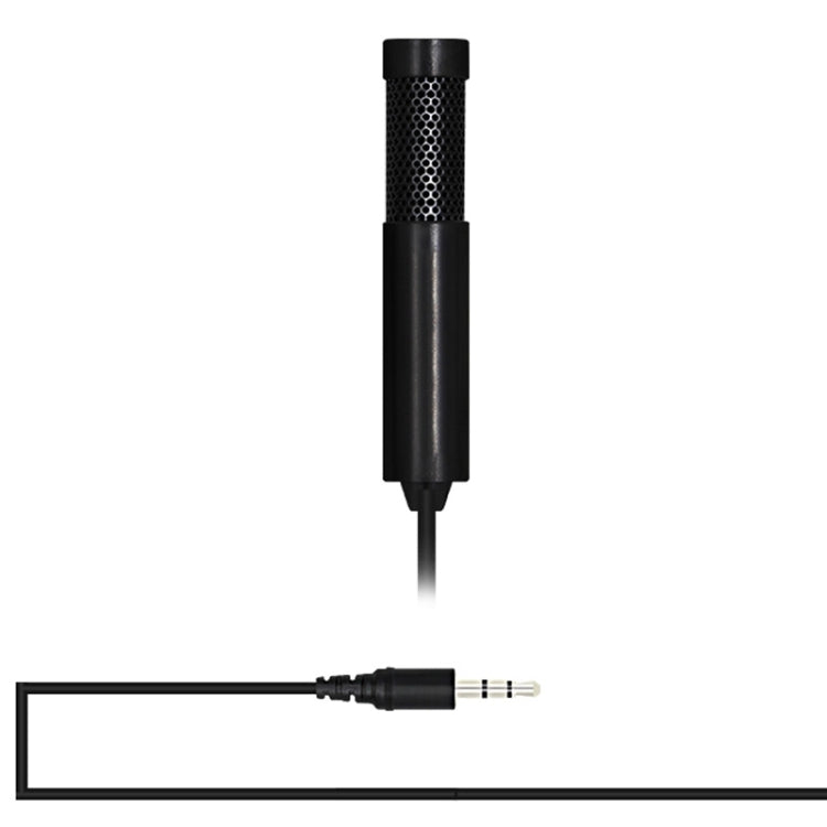 Yanmai SF555 Mini Professional 3.5mm Jack Studio Stereo Condenser Recording Microphone, Cable Length: 1.5m, Compatible with PC and Mac for Live Broadcast Show, KTV, etc.