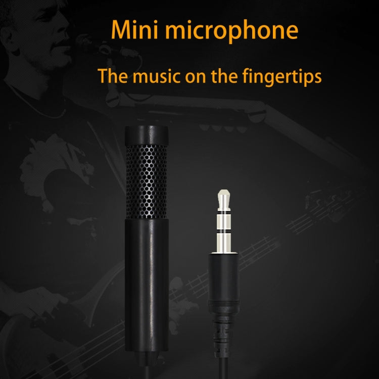 Yanmai SF555 Mini Professional 3.5mm Jack Studio Stereo Condenser Recording Microphone, Cable Length: 1.5m, Compatible with PC and Mac for Live Broadcast Show, KTV, etc.