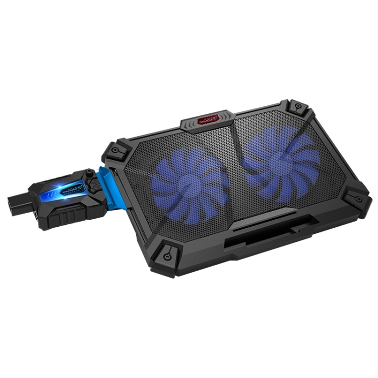 COOLCOLD Cooling Pad Air-cooled Ventilation Radiator Cooling Pads + Holder for Laptop Below 17 inch(Black)