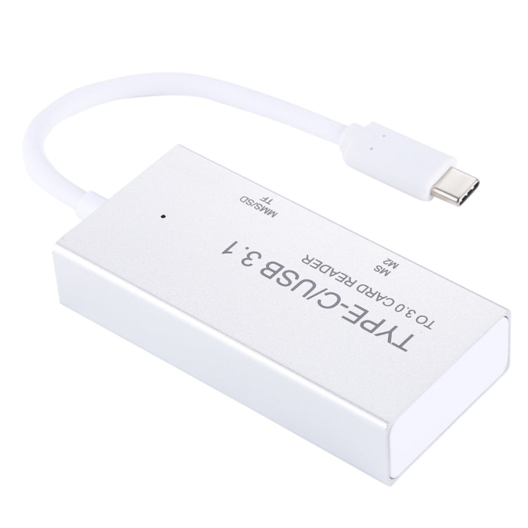 TF / SD / MS / M2 Card to USB-C / Type-C Card Reader with 14cm USB Cable