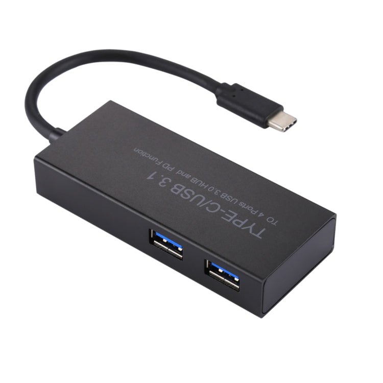 4 x USB 3.0 Ports & USB-C / Type-C Female to USB-C / Type-C Male Hub Splitter Adapter with PD Function