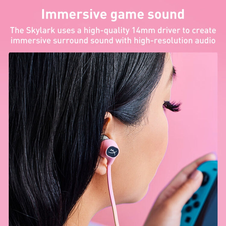 Kingston HyperX HEPE1-MA-PK/G Skylark In-Ear Gaming Earphone(Pink)