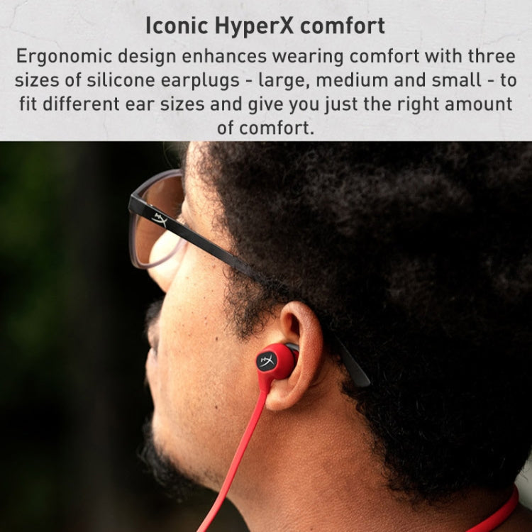 Kingston HyperX HEBBXX-MC-RD/G Skylark Neck Hanging Wireless Bluetooth Earphones(Red)
