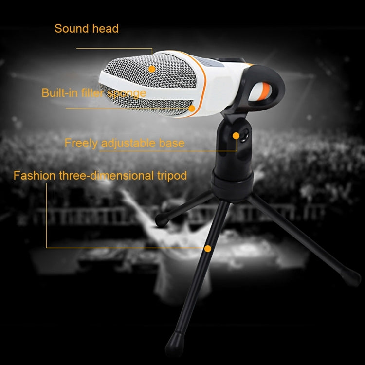 Yanmai SF666 Professional Condenser Sound Recording Microphone with Tripod Holder, Cable Length: 1.3m, Compatible with PC and Mac for Live Broadcast Show, KTV, etc.