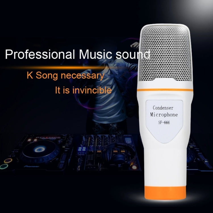 Yanmai SF666 Professional Condenser Sound Recording Microphone with Tripod Holder, Cable Length: 1.3m, Compatible with PC and Mac for Live Broadcast Show, KTV, etc.