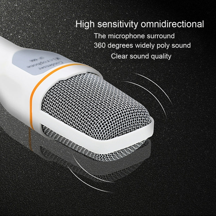 Yanmai SF666 Professional Condenser Sound Recording Microphone with Tripod Holder, Cable Length: 1.3m, Compatible with PC and Mac for Live Broadcast Show, KTV, etc.
