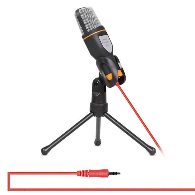 Yanmai SF666 Professional Condenser Sound Recording Microphone with Tripod Holder, Cable Length: 1.3m, Compatible with PC and Mac for Live Broadcast Show, KTV, etc.
