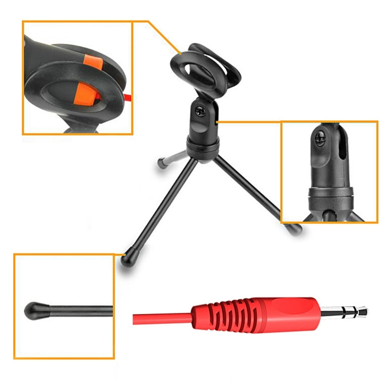 Yanmai SF666 Professional Condenser Sound Recording Microphone with Tripod Holder, Cable Length: 1.3m, Compatible with PC and Mac for Live Broadcast Show, KTV, etc.
