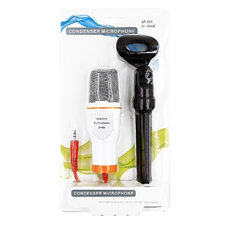 Yanmai SF666 Professional Condenser Sound Recording Microphone with Tripod Holder, Cable Length: 1.3m, Compatible with PC and Mac for Live Broadcast Show, KTV, etc.