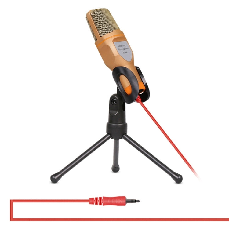 Yanmai SF666 Professional Condenser Sound Recording Microphone with Tripod Holder, Cable Length: 1.3m, Compatible with PC and Mac for Live Broadcast Show, KTV, etc.