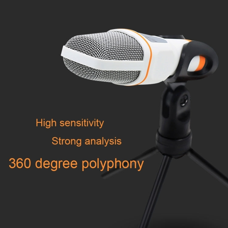Yanmai SF666 Professional Condenser Sound Recording Microphone with Tripod Holder, Cable Length: 1.3m, Compatible with PC and Mac for Live Broadcast Show, KTV, etc.