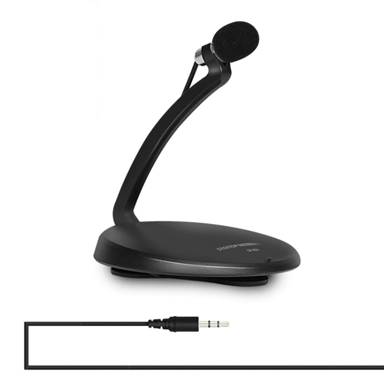 Yanmai SF-911 Professional Condenser Sound Recording 3.5mm Jack Microphone with Base Holder, Cable Length: 1.5m, Compatible with PC and Mac for Live Broadcast Show, KTV, etc.