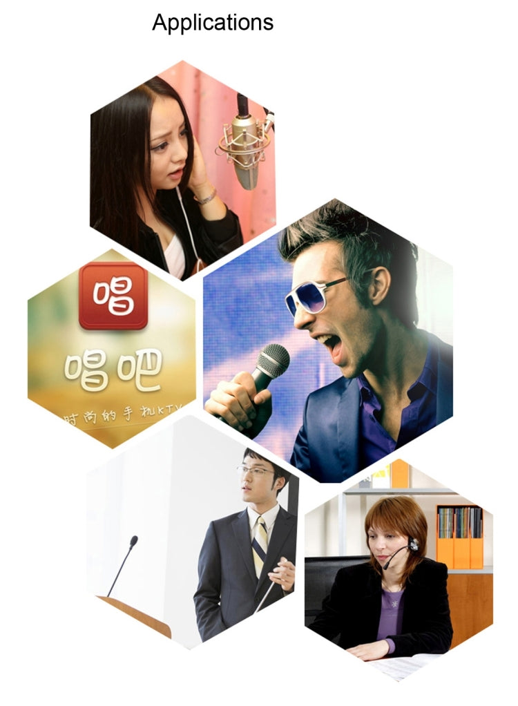 Yanmai SF-922 Professional Condenser Sound Recording Microphone with Tripod Holder, Cable Length: 2.0m, Compatible with PC and Mac for  Live Broadcast Show, KTV, etc.