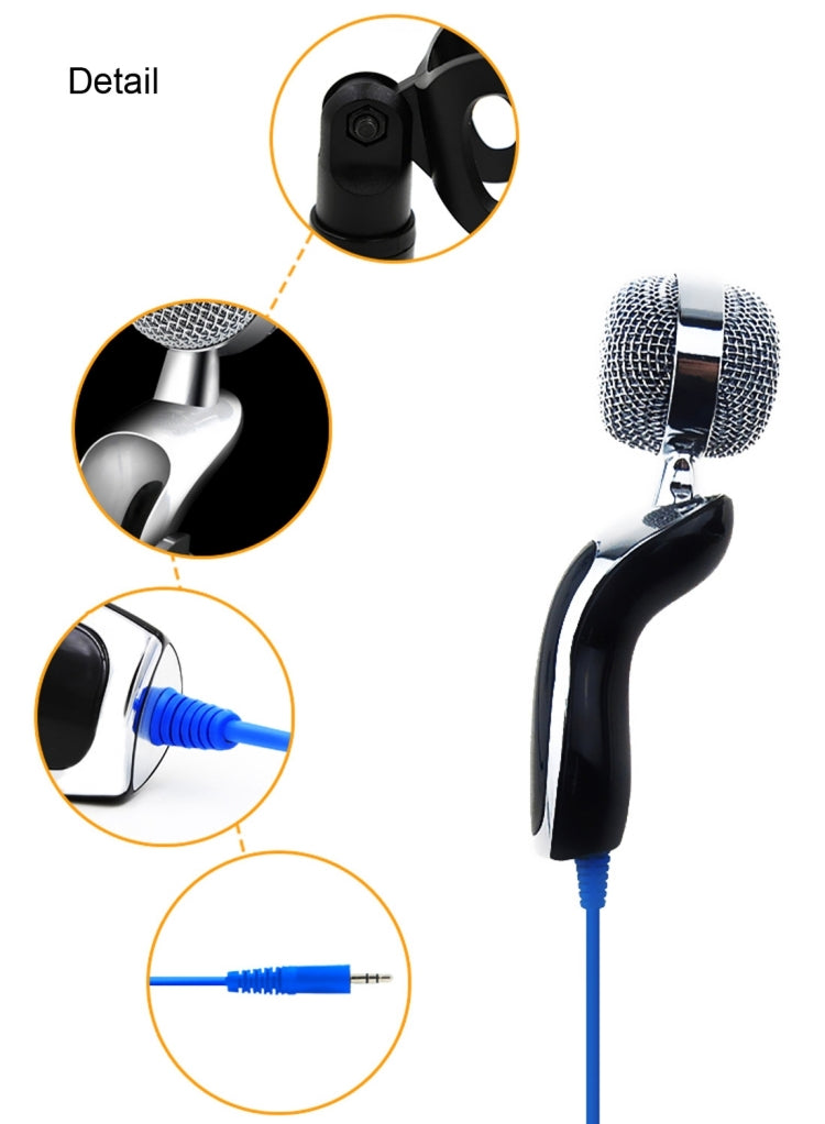 Yanmai SF-922 Professional Condenser Sound Recording Microphone with Tripod Holder, Cable Length: 2.0m, Compatible with PC and Mac for  Live Broadcast Show, KTV, etc.