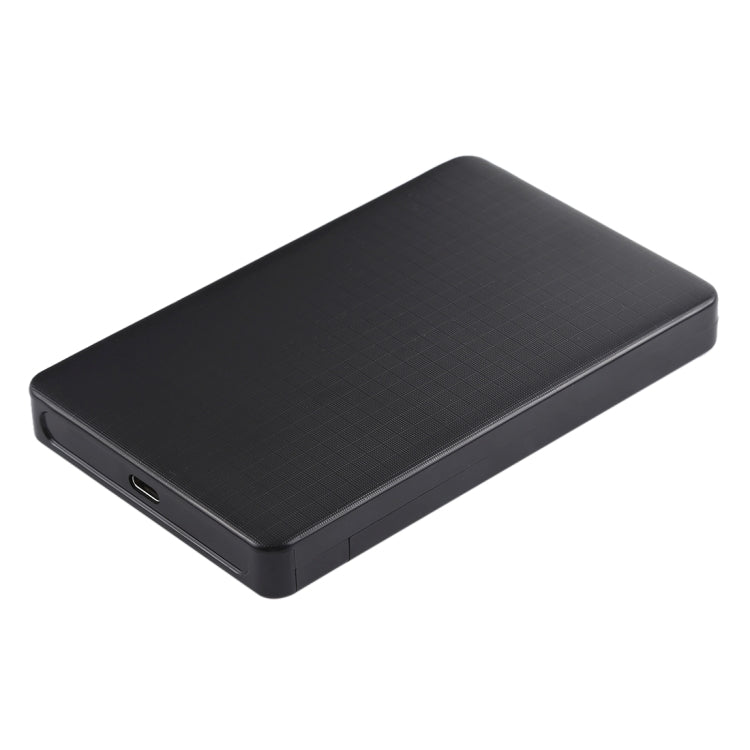 Grid Texture SATA 2.5 inch Hard Drive Enclosure(Black)