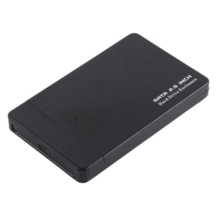 Grid Texture SATA 2.5 inch Hard Drive Enclosure(Black)