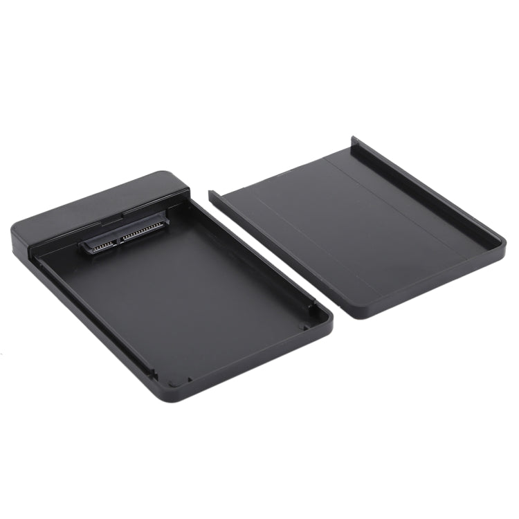 Grid Texture SATA 2.5 inch Hard Drive Enclosure(Black)