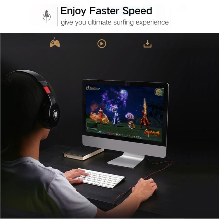 REXLIS 1m CAT6 Retractable Flat RJ45 Ethernet Network LAN Cable(Black)